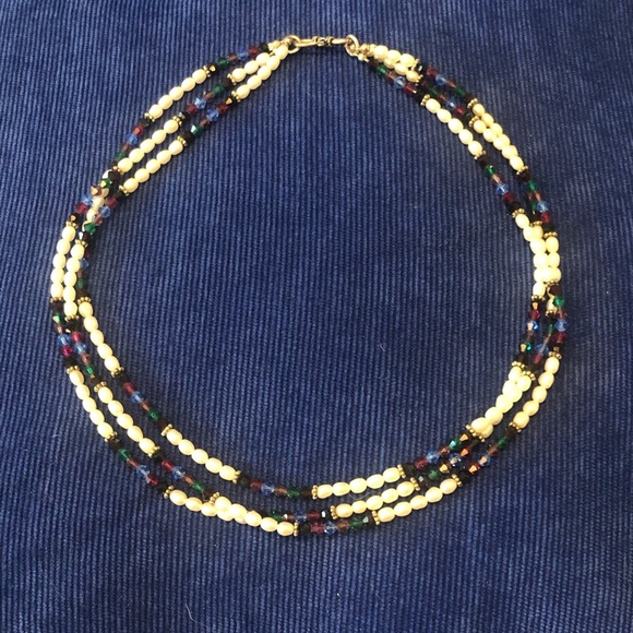 🎁 Swarovski crystal, freshwater pearl necklace - Picture 9 of 9